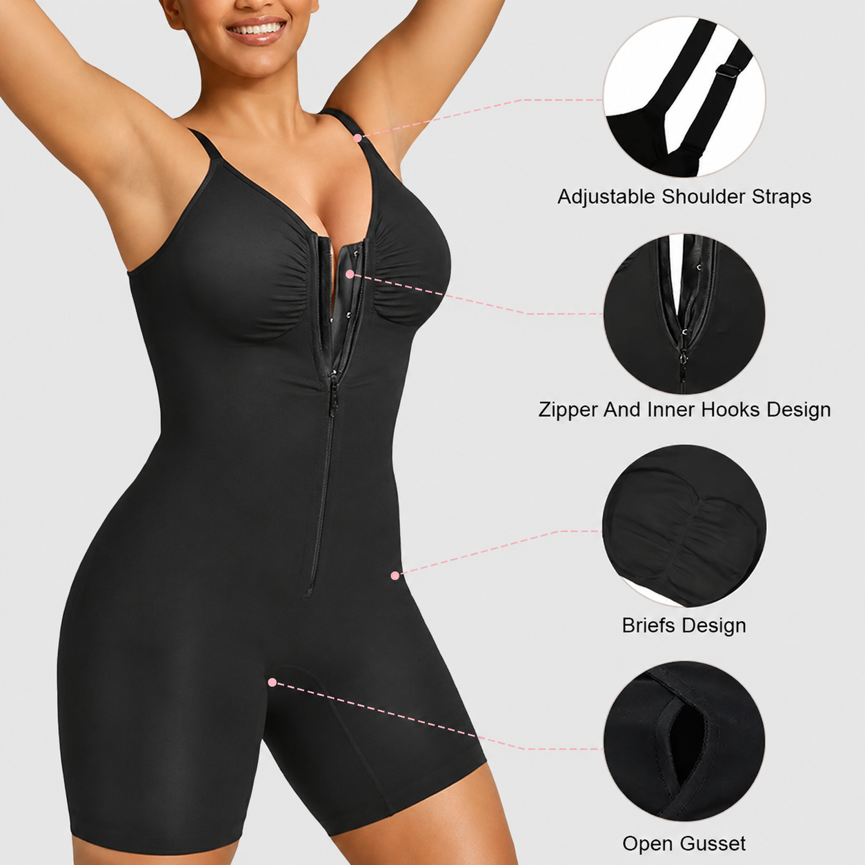 Varelisse SculptZip™ Tummy Control Bodysuit